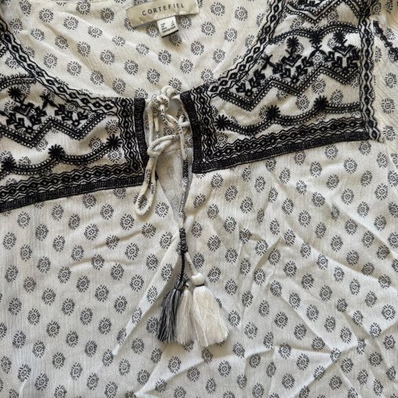 Cortefiel Boho Peasant Blouse – Size L - Picture 3 of 8